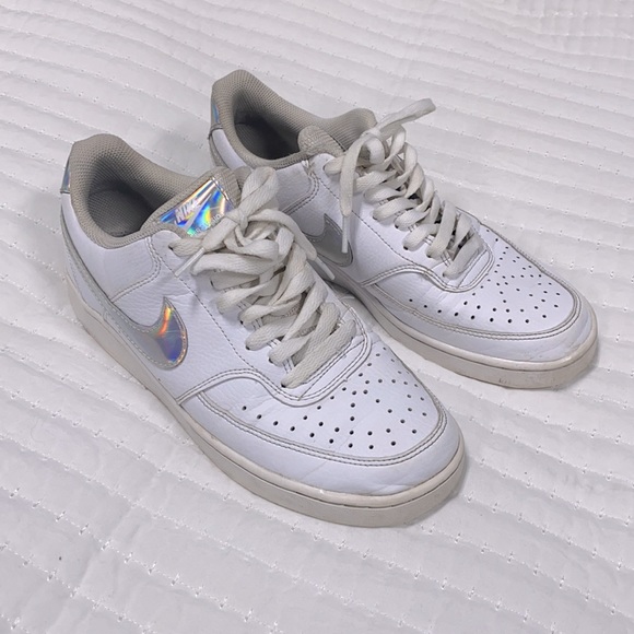 Nike Court Vision Sneakers White Size 9 - Picture 4 of 12